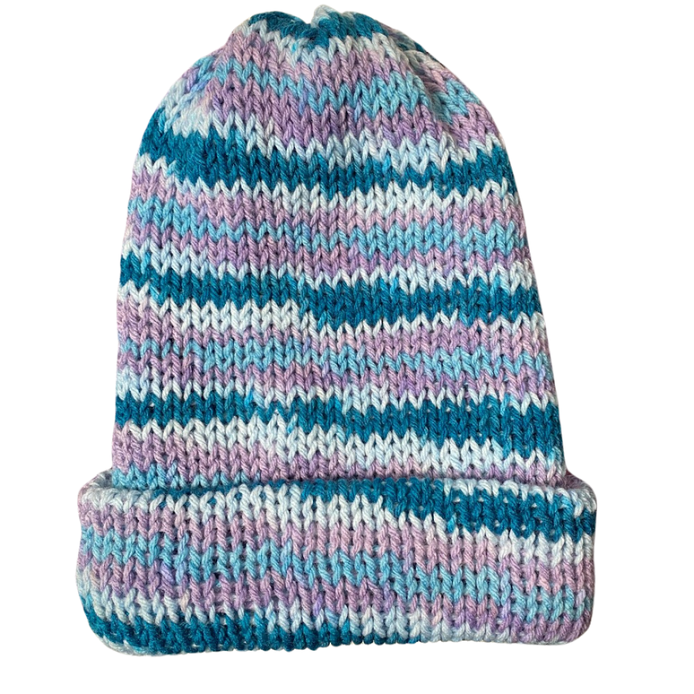 Mermaid Stripe Knit Beanie