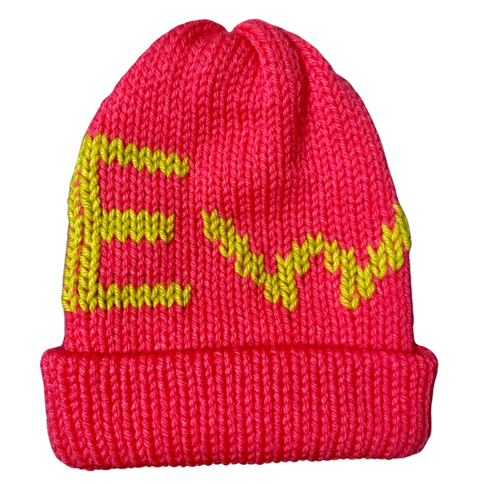 “Ew.” Graphic Knit Beanie